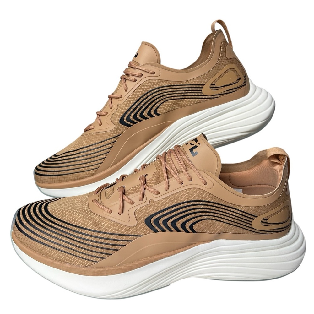 APL Streamline Tan Black White Men’s Size 13 Premium Running Shoes NEW